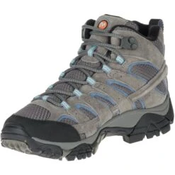MERRELL Women's Moab 2 Mid Waterproof Hiking Boots, Granite -Sorel Shop 2024319 003 alt3