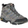 MERRELL Women's Moab 2 Mid Waterproof Hiking Boots, Granite , Wide -Sorel Shop 2032259 004 main