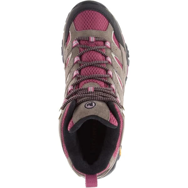 MERRELL Women's Moab 2 Mid Waterproof Hiking Boots, Boulder/ Blush 4 MERRELL Women's Moab 2 Mid Waterproof Hiking Boots, Boulder/ Blush - Image 2