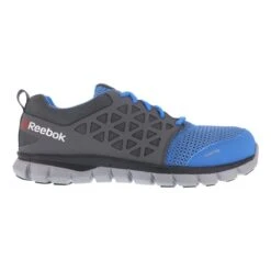 REEBOK WORK Women's Sublite Cushion Work Alloy Toe Work Shoes, Blue/ Grey -Sorel Shop 2033645 408 alt4