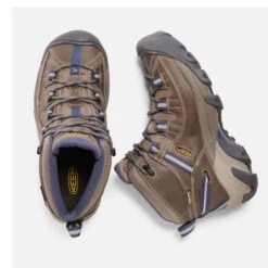 KEEN Women's Targhee II Mid Waterproof Hiking Boots, Goat/Crown Blue -Sorel Shop 2039761 202 alt3