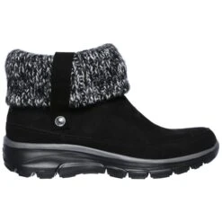 SKECHERS Women's Easy Going Heighten Fold Over Knit Collar Bootie -Sorel Shop 2061762 001 alt1