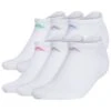ADIDAS Women's Athletic Cushioned No Show Socks, 6 Pack