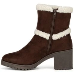 OLIVIA MILLER Women's Andrea Stacked Heel Bootie -Sorel Shop 2084502 201 alt2