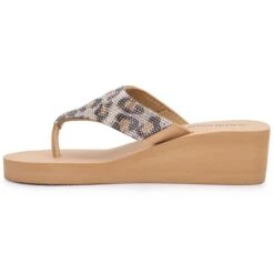 OLIVIA MILLER Women's Animal Print Wedge Sandals -Sorel Shop 2087791 205 alt2