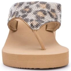 OLIVIA MILLER Women's Animal Print Wedge Sandals -Sorel Shop 2087791 205 alt3